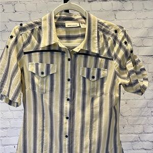 Striped Short Sleeve Women’s Shirt